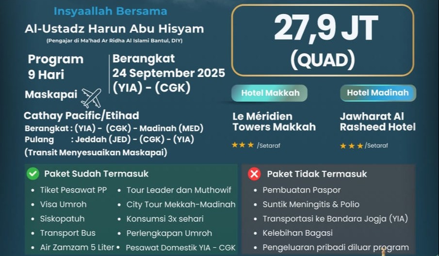 Umroh Awal Musim - September 2025 - 2